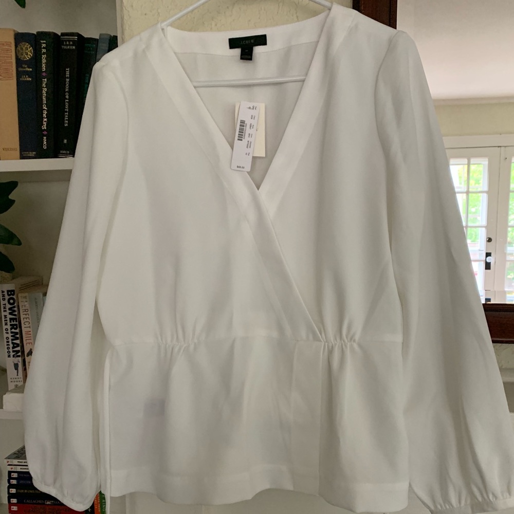 New J Crew wrap blouse